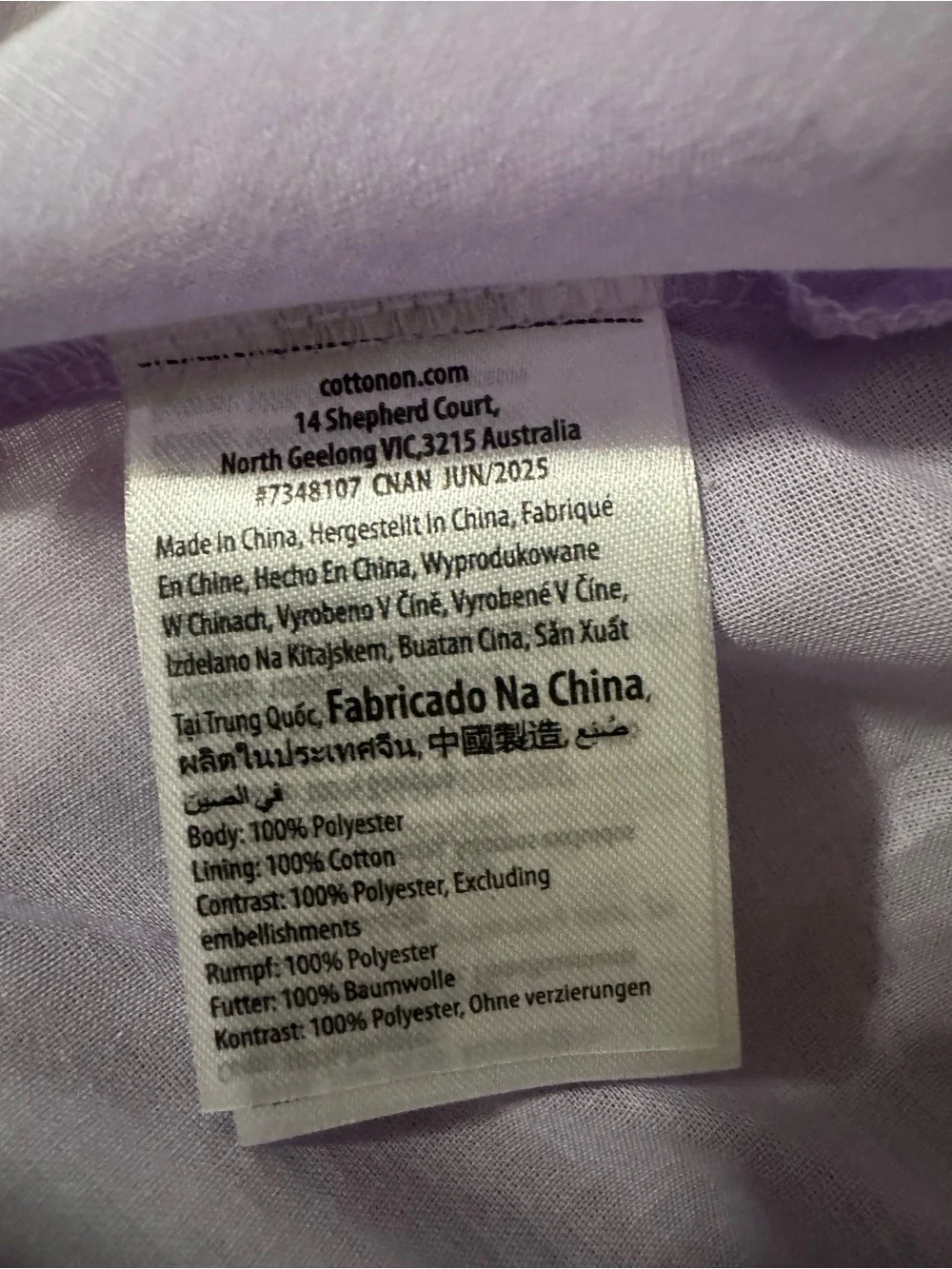 Cotton On Kids Girls Lavender Purple Tiered Tulle Dress Bow Straps-Cross Posted
